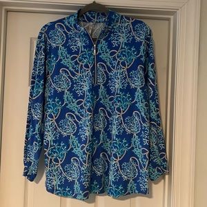 Lulu-B long sleeve quarter zip top with UPF 50+